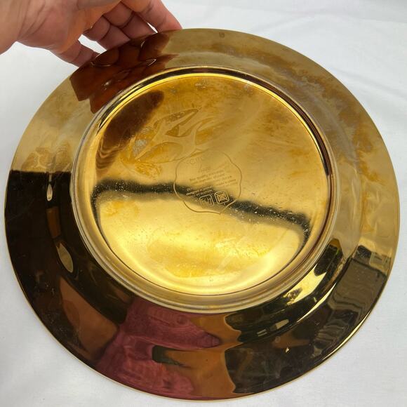 Ciroa Luxe Fine Porcelain Metallic Accent Fiori Pattern Dinner Plate Replacement - Picture 2 of 5